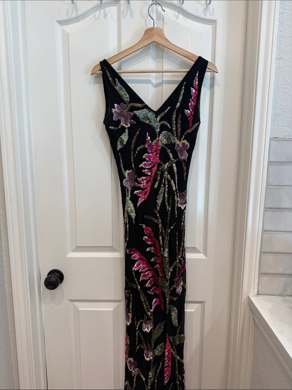 Sue Wong Nocturne sequin floral maxi dress - Picture 11 of 15
